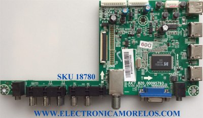 MAIN / CHANGHONG 918A4M / JUC7.820.00095793 / HLS43C / E214887 / PANEL C500F13-E2-L (G1) / MODELO LED50YC2000UA